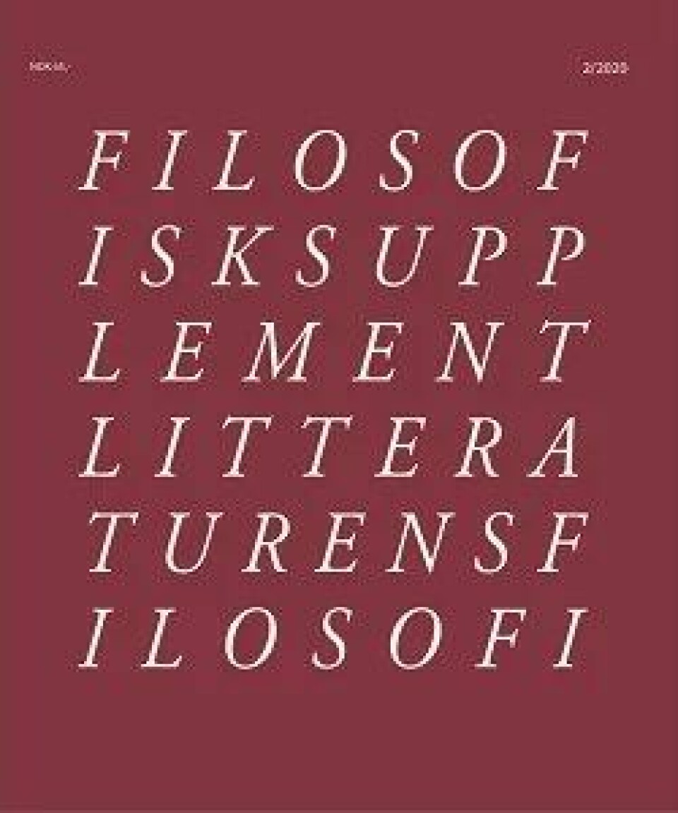 Filosofisk supplement #2/2020 har «Litteraturens filosofi» som tema.