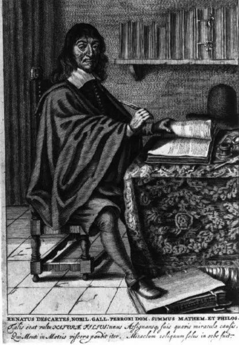Descartes skille mellom subjekt og objekt har ført filosofien på avveie, mener Midgley. (Illustrasjon: Wikimedia Commons)