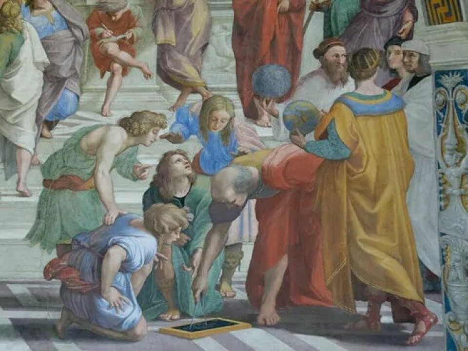 «Skolen i Athen» av Michelangelo  (Kilde:Wikimedia commons)