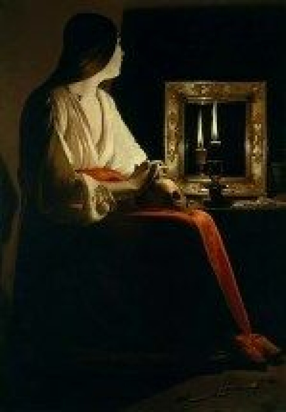 Den angrende Magdalena, malt av George de la Tour ca. 1650. (Kilde: Wikimedia Commons) Den angrende Magdalena, malt av George de la Tour ca. 1650. (Kilde: Wikimedia Commons)