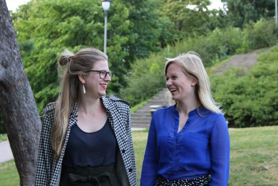 Salongens redaktørteam: Vilde Pettersen og Solveig Nygaard Selseth. (Foto: Hedda Susanne Molland) Salongens redaktørteam: Vilde Pettersen og Solveig Nygaard Selseth. (Foto: Hedda Susanne Molland)