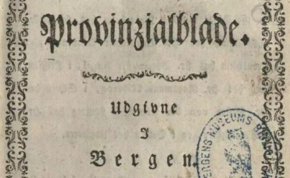 Tittelsiden på en utgave av tidsskriftet Provinzialblade, som ble utgitt 1778-1781 av Claus Fasting, en av de første norske litteraturkritikerne. (Kilde: Digitalt, Universitetsbiblioteket i Bergen) Tittelsiden på en utgave av tidsskriftet Provinzialblade, som ble utgitt 1778-1781 av Claus Fasting, en av de første norske litteraturkritikerne. (Kilde: Digitalt, Universitetsbiblioteket i Bergen)