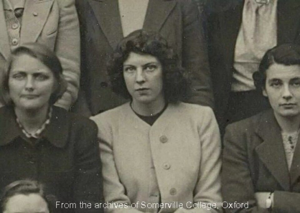 Philippa Foot under immatrikuleringen i 1939. (Bilde med tillatelse fra Somerville College ved Oxford University.) Philippa Foot under immatrikuleringen i 1939. (Bilde med tillatelse fra Somerville College ved Oxford University.)
