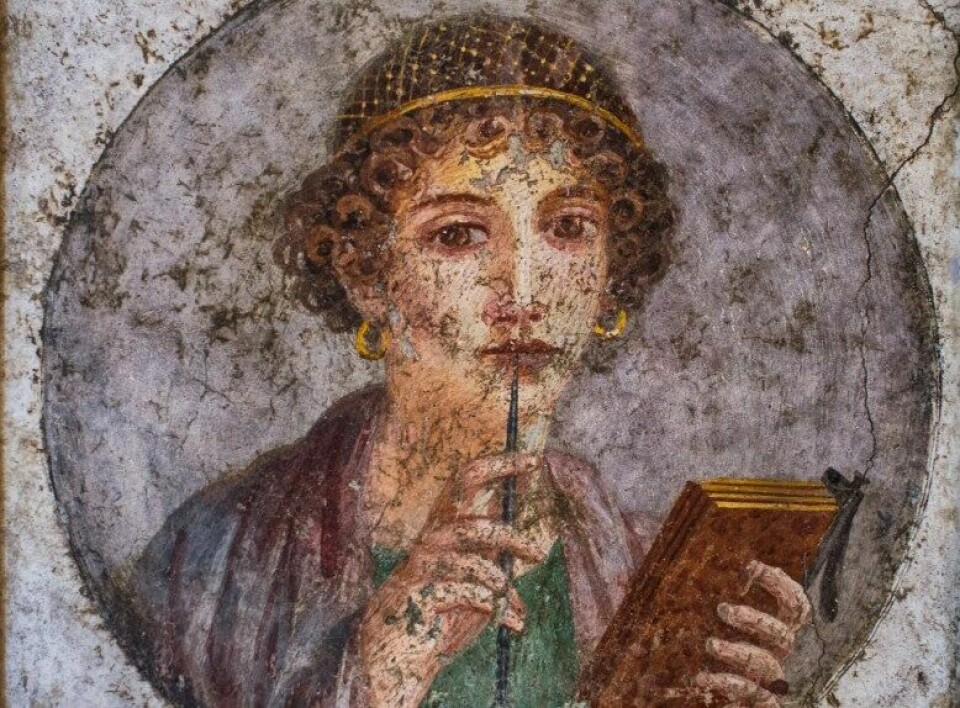 Stoikeren Gaius Musonius Rufus argumenterte for at kvinner burde filosofere på lik linje med menn. (Illustrasjon: Portrett av en ung kvinne fra Pompeii, National Archaeological Museum of Naples, via Flickr.)
