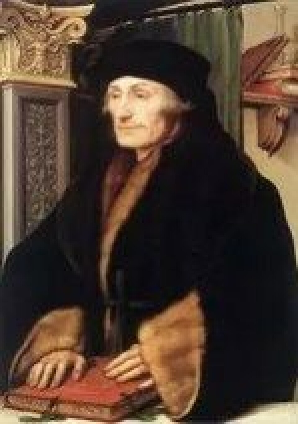 Hvorfor innordnes Erasmus av Rotterdam i humanistenes rekker, når det ikke er plass til Martin Luther? «Hvorfor egentlig behandle disse to forskjellig?», spør Tarald Rasmussen. Her er Erasmus portrettert av Hans Holbein d.y. i 1523.) (Kilde: Wikimedia Commons/National Gallery, London) Hvorfor innordnes Erasmus av Rotterdam i humanistenes rekker, når det ikke er plass til Martin Luther? «Hvorfor egentlig behandle disse to forskjellig?», spør Tarald Rasmussen. Her er Erasmus portrettert av Hans Holbein d.y. i 1523.) (Kilde: Wikimedia Commons/National Gallery, London)