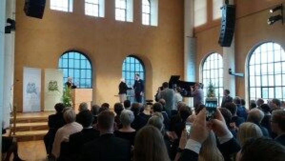 Onora O’Neill mottar Holbergprisen i Bergen i år. (Foto: Amanda Schei) Onora O’Neill mottar Holbergprisen i Bergen i år. (Foto: Amanda Schei)
