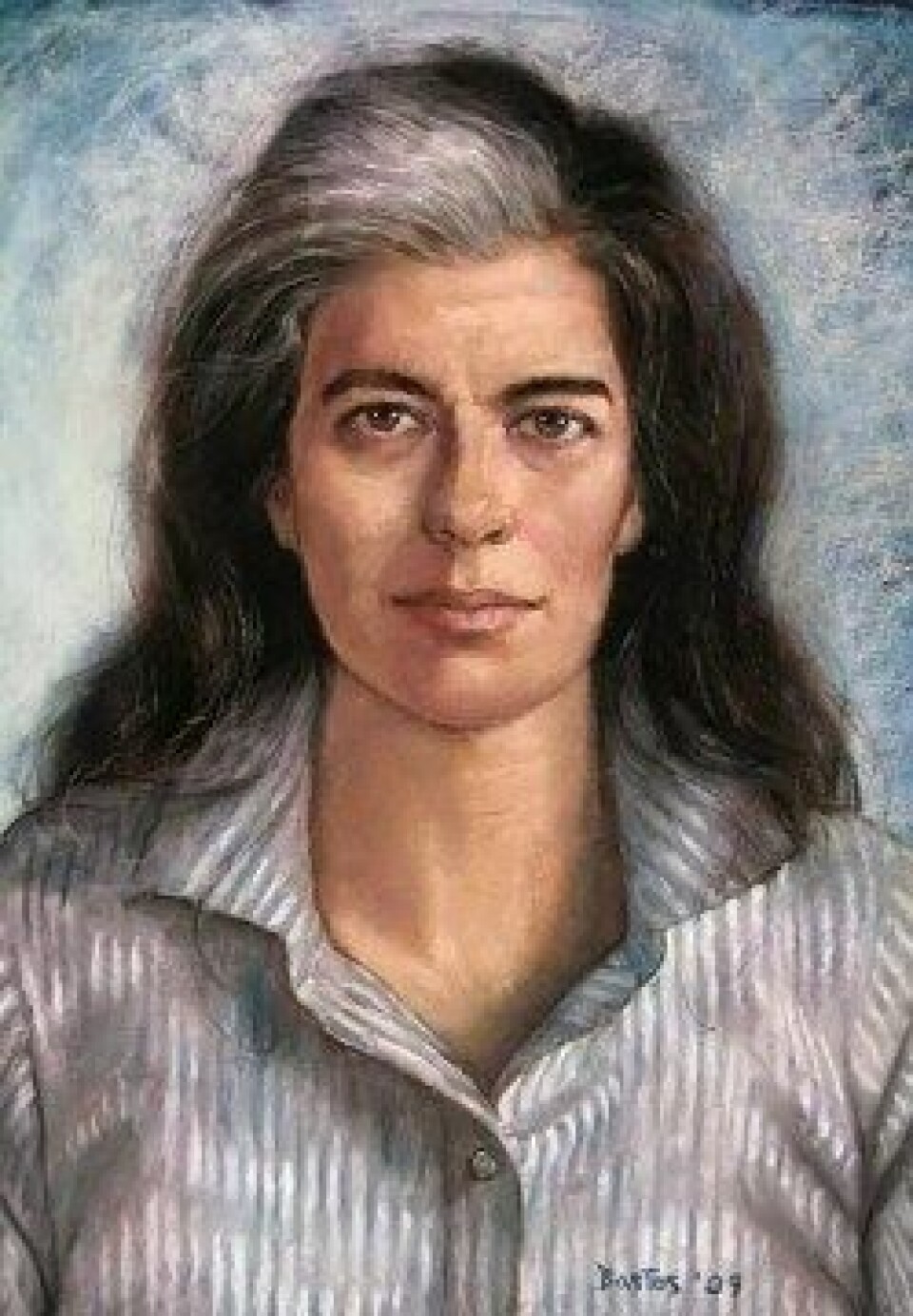 Susan Sontag (1933–2004) malt av Juan Fernando Bastos. (Kilde: Wikimedia commons. Lisens: CC BY 3.0) Susan Sontag (1933–2004) malt av Juan Fernando Bastos. (Kilde: Wikimedia commons. Lisens: CC BY 3.0)
