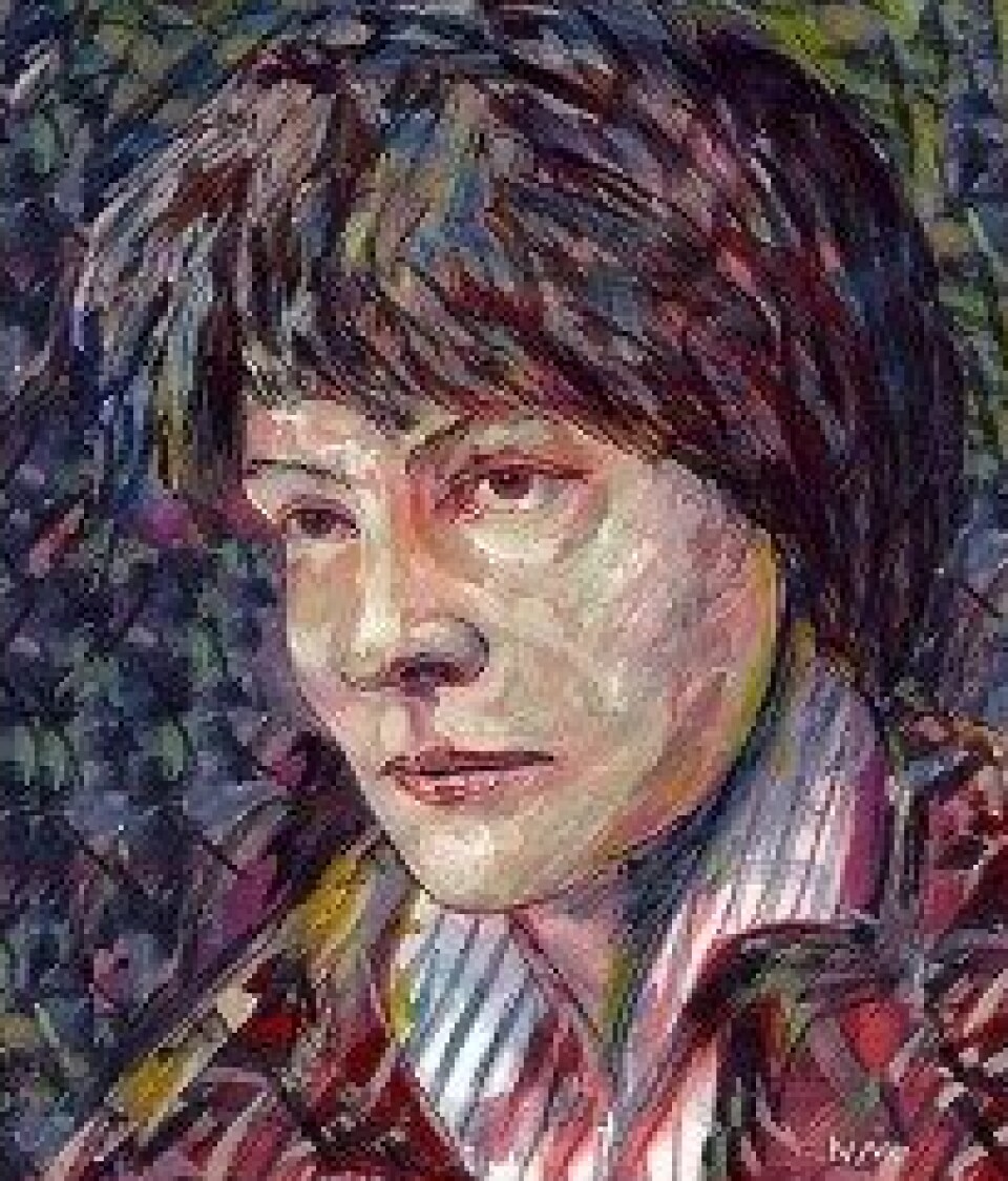 Filosof og forfatter Iris Murdoch, her portrettert av N.C. Mallory (Kilde: NCMALLORY/flickr. Lisens: CC BY 2.0)