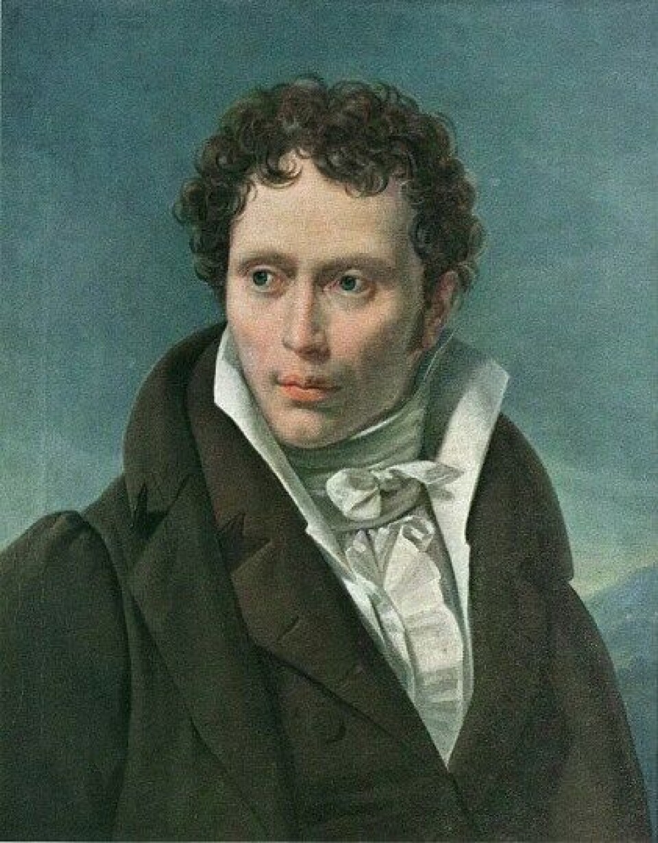 Arthur Schopenhauer, portrettert av Ludwig Sigismund Ruhl. (Kilde: Wikimedia commons) Arthur Schopenhauer, portrettert av Ludwig Sigismund Ruhl. (Kilde: Wikimedia commons)