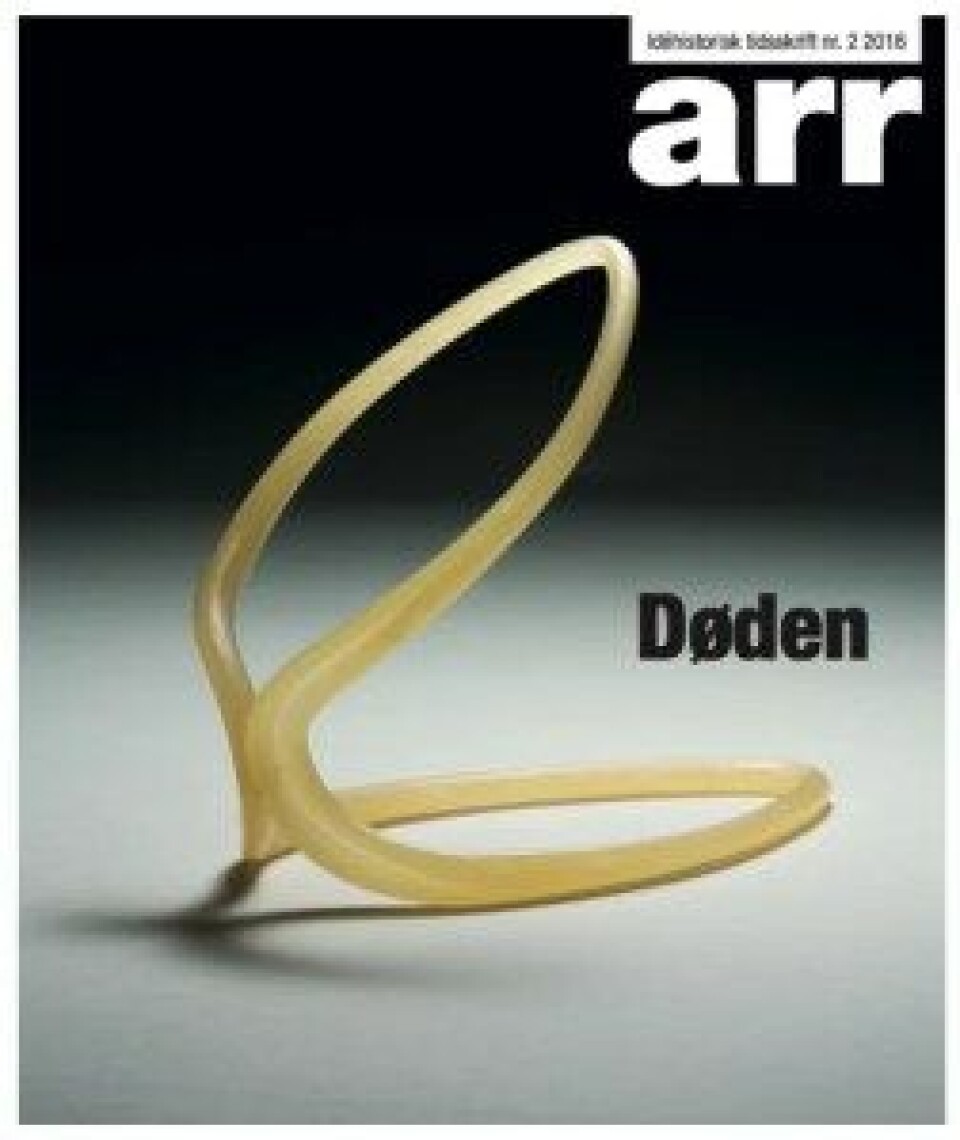 Artikkelen stod opprinnelig på trykk i Arr – idéhistorisk tidsskrift 2-2016, som har «døden» som tema. Artikkelen stod opprinnelig på trykk i Arr – idéhistorisk tidsskrift 2-2016, som har «døden» som tema.