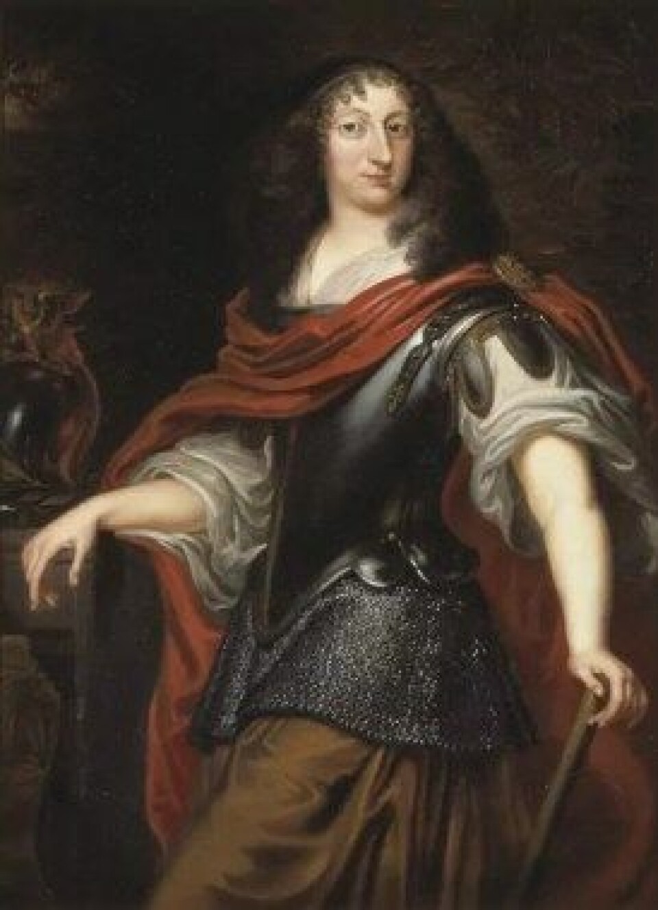 Kristina som Minerva av Justus van Egmont (Kilde: Wikimedia commons) Kristina som Minerva av Justus van Egmont (Kilde: Wikimedia commons)