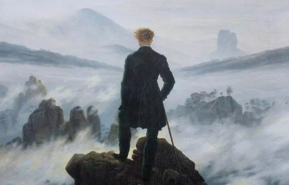 I sitt 67. nummer inviterer det danske idéhistoriske tidsskriftet Slagmark til en refleksjon over «ny idéhistorie». Nummerets forside prydes av Caspar David Friedrichs’ Wanderer über dem Nebelmeer (1817): Et godt forsøk på å høyne bevisstheten om de valg som foretas når vi skriver idéhistorie, mener Espen Schaanning om innholdet. (Kilde: Wikimedia Commons)
FORSKNING: I sitt desembernummer i 2013 tar det danske Slagmark. Tidsskrift for idéhistorie mål av seg til å presentere «Ny Idéhistorie», for å angi noen av de «mulige forgreninger det i dag er muligt at bevæge sig ud af». Mye nytt er det riktig nok ikke å hente, men her er mange konstruktive diskusjoner om fagets relevans og metodologi. I sitt 67. nummer inviterer det danske idéhistoriske tidsskriftet Slagmark til en refleksjon over «ny idéhistorie». Nummerets forside prydes av Caspar David Friedrichs’ Wanderer über dem Nebelmeer (1817): Et godt forsøk på å høyne bevisstheten om de valg som foretas når vi skriver idéhistorie, mener Espen Schaanning om innholdet. (Kilde: Wikimedia Commons)
FORSKNING: I sitt desembernummer i 2013 tar det danske Slagmark. Tidsskrift for idéhistorie mål av seg til å presentere «Ny Idéhistorie», for å angi noen av de «mulige forgreninger det i dag er muligt at bevæge sig ud af». Mye nytt er det riktig nok ikke å hente, men her er mange konstruktive diskusjoner om fagets relevans og metodologi.
