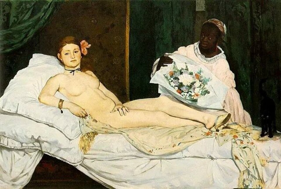 Olympia av Manet. (Kilde: Wikimedia commons) Olympia av Manet. (Kilde: Wikimedia commons)