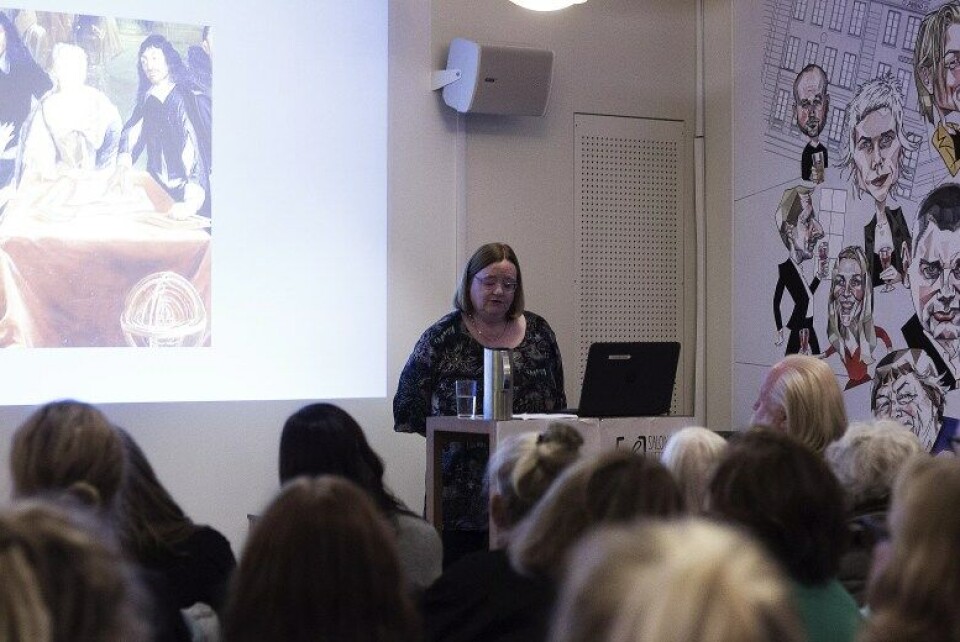 Åkerman avviste flere myter om dronning Kristina av Sverige. (Foto: Isak Emberland) Åkerman avviste flere myter om dronning Kristina av Sverige. (Foto: Isak Emberland)