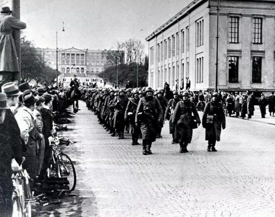 Tyske soldater ankommer Oslo 9. april 1940. Var noen av dem også kunstnere? (Kilde: Wikimedia commons.) Tyske soldater ankommer Oslo 9. april 1940. Var noen av dem også kunstnere? (Kilde: Wikimedia commons.)