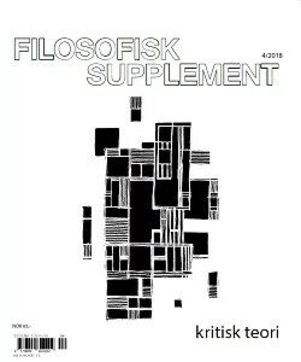 Teksten stod først på trykk i Filosofisk supplement #4/2018 med tema «kritisk teori». Teksten stod først på trykk i Filosofisk supplement #4/2018 med tema «kritisk teori».