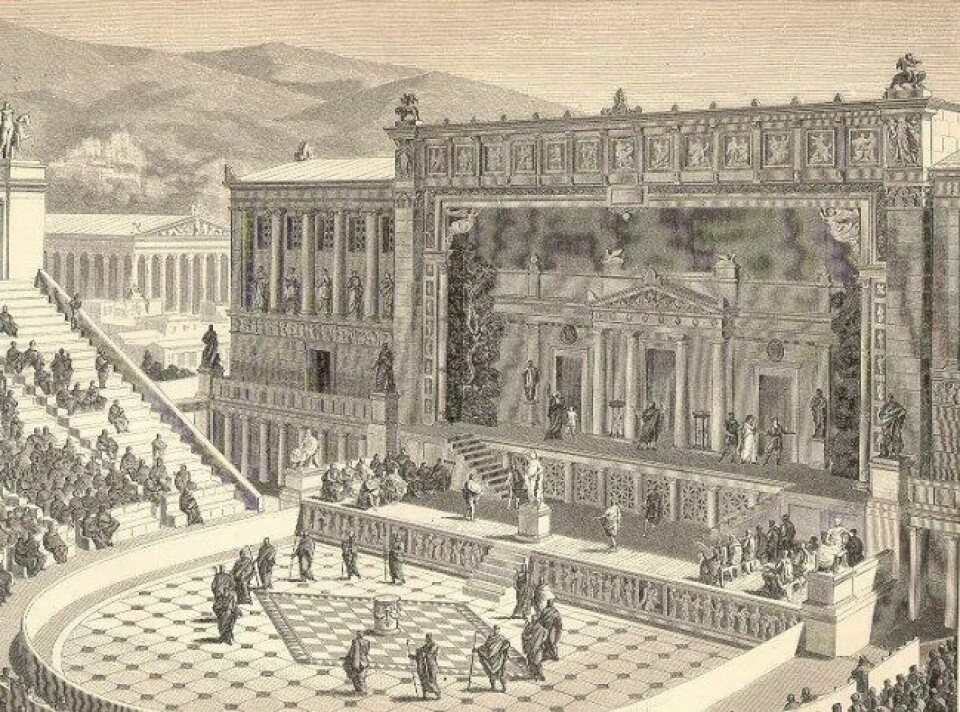 Dionysius Theater (Kilde: Wikimedia Commons) Dionysius Theater (Kilde: Wikimedia Commons)