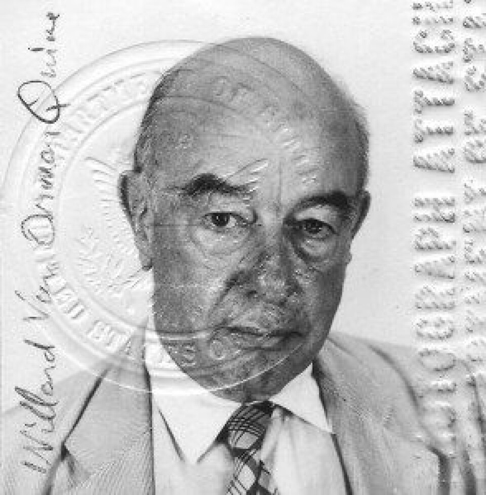 Willard Van Orman Quine (1908-2000) (Kilde: Wikipedia) Willard Van Orman Quine (1908-2000) (Kilde: Wikipedia)