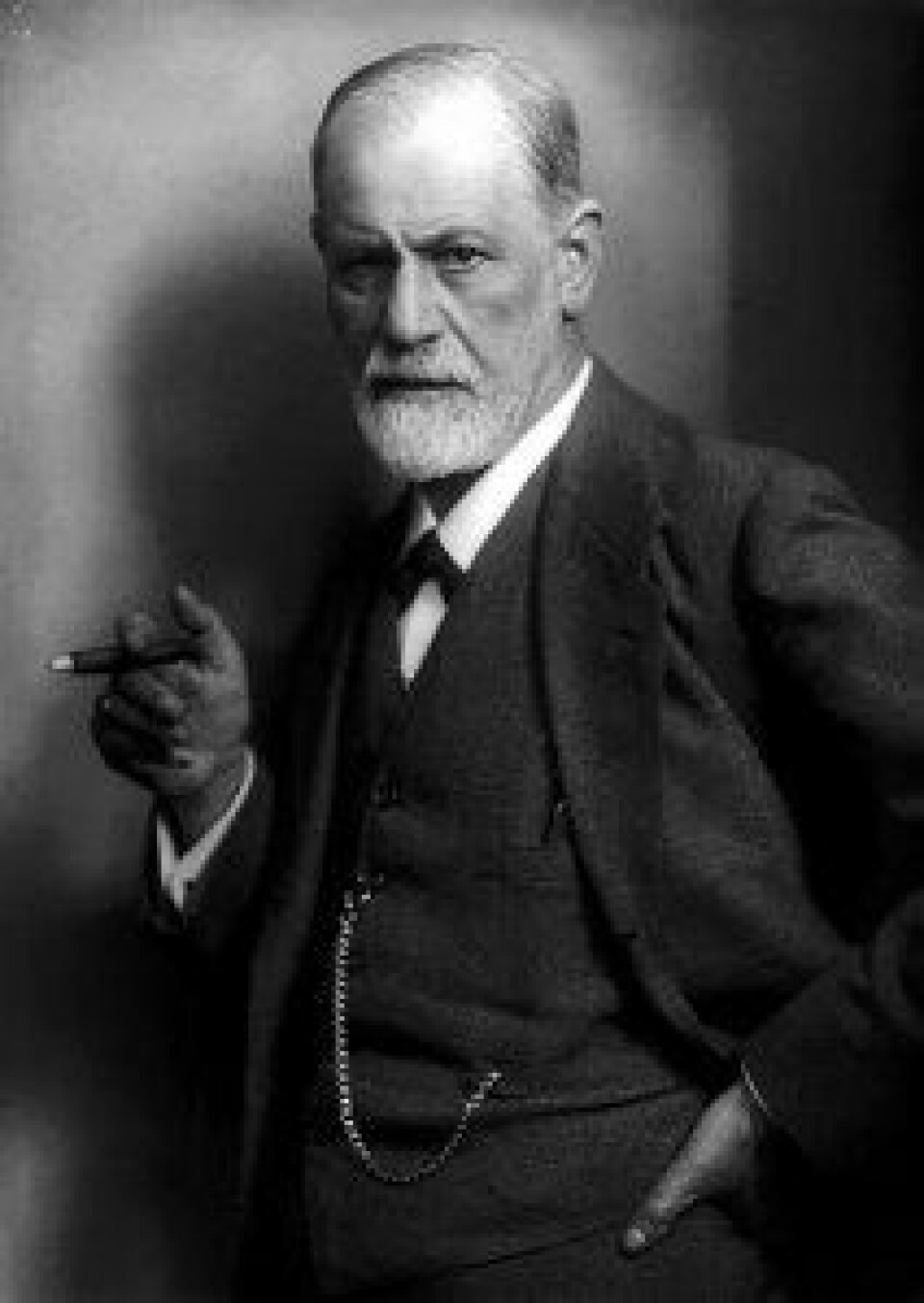 Sigmund Freud med sigar. (Kilde: Wikimedia commons)