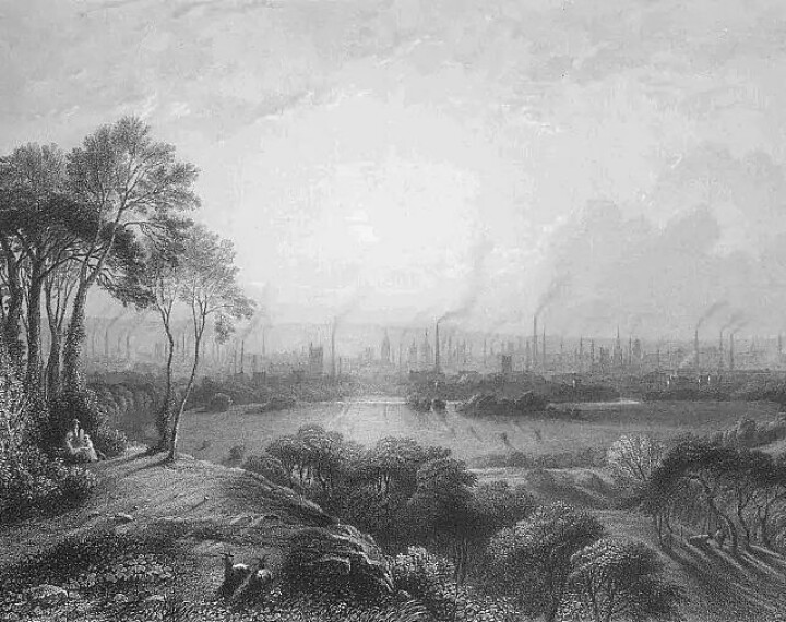 Cottonpolis av Edward Goodall (1795-1870). (Kilde: Wikimedia Commons)