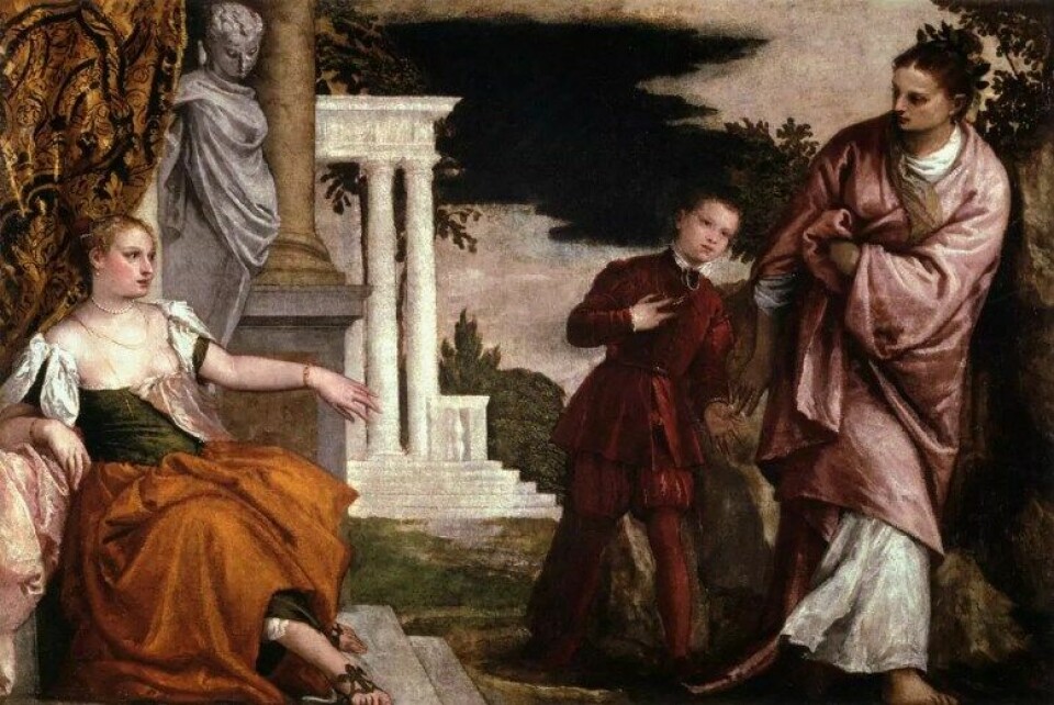 Illustrasjon: «Youth between virtue and vice» av Paolo Veronese (1580-82). (Kilde: Wikimedia Commons)