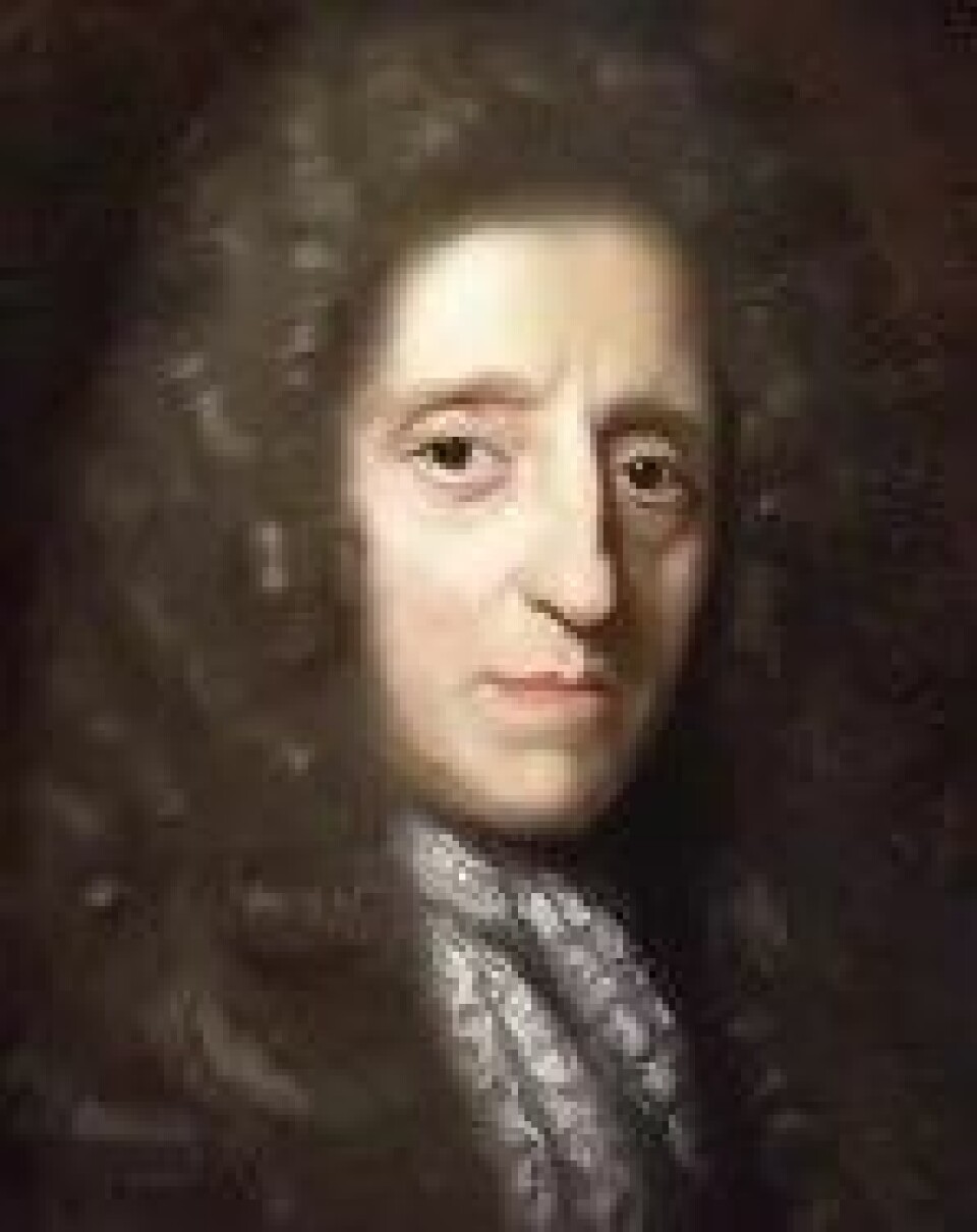 Å forsyne seg mer enn nødvendig må regnes som å rane fra andre, mente filosofen John Locke. Her portrettert av Herman Verelst (d. 1690). (Kilde: Wikimedia commons)
