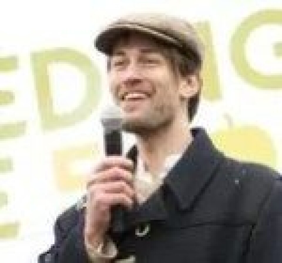 Tristram Stuart er årets vinner av Sofieprisen. (Foto: Martin Bowman, www.feeding5k.org) Tristram Stuart er årets vinner av Sofieprisen. (Foto: Martin Bowman, www.feeding5k.org)