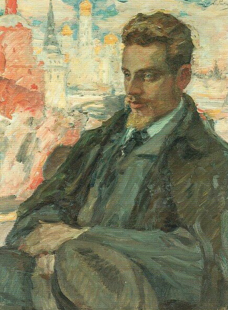 Portrett av Rainer Maria Rilke (1875-1926), malt av den russiske kunstneren Leonid Pasternak.