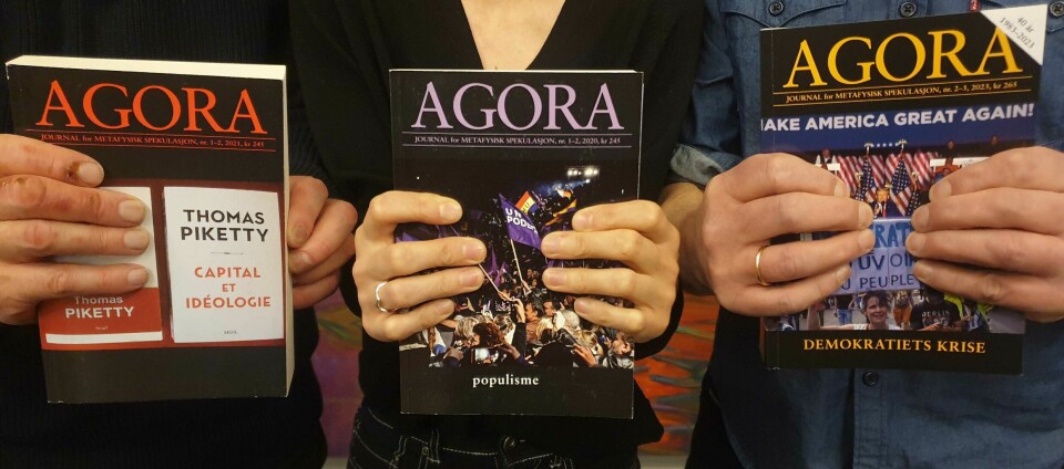 Agora-redaksjonen er fornøyde med den store variasjonen i tema på de ulike numrene.