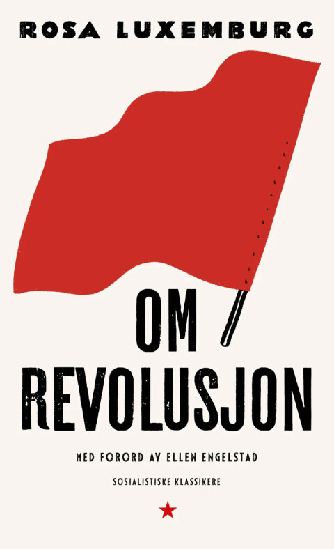 Om Revolusjon kom på Manifest forlag i 2024 og består av et utvalg tekstutdrag av Rosa Luxemburg
